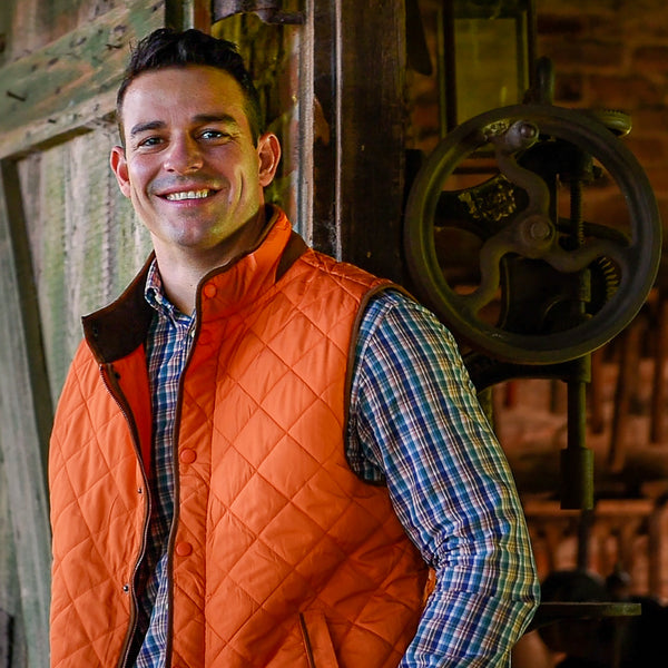 Sportsman Orange Quilted Vest