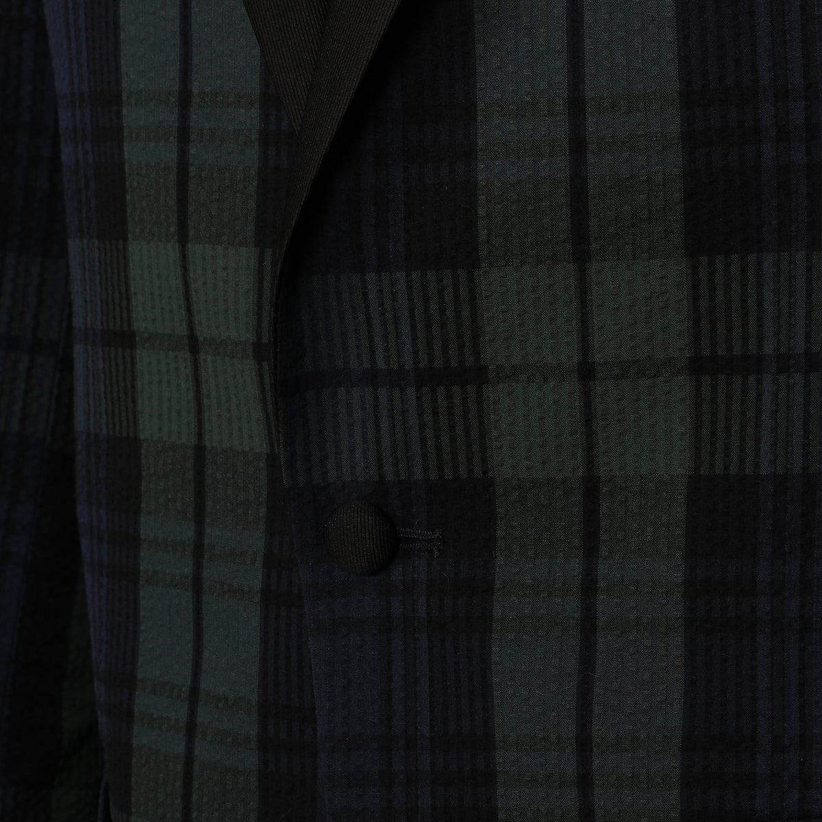 Audubon Black Watch Tartan Seersucker Dinner Jacket