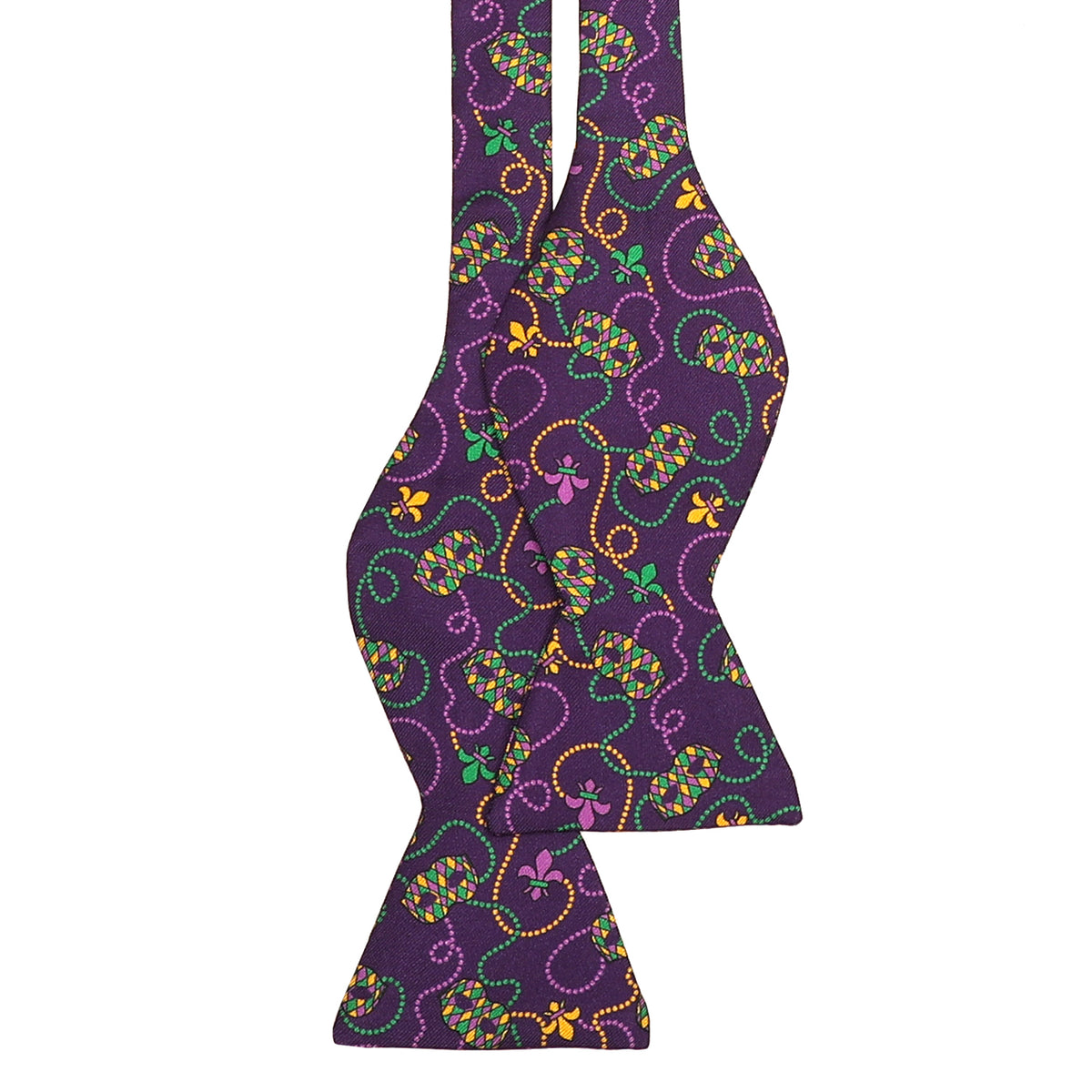 Mardi Gras Masks Bow Tie