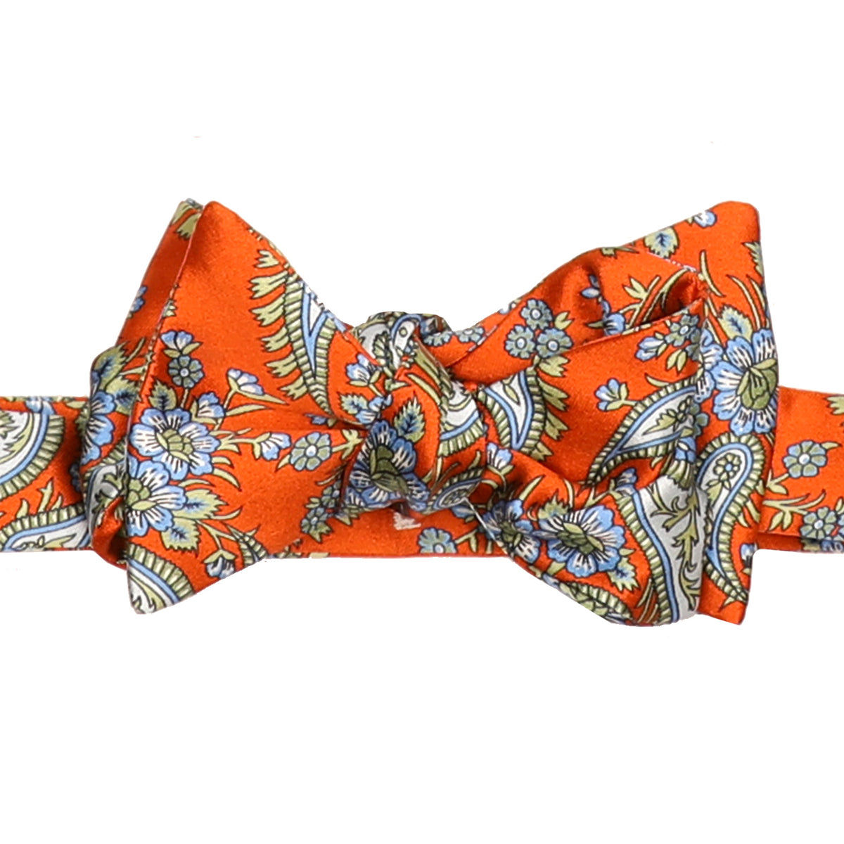 Orange Paisley Bowtie