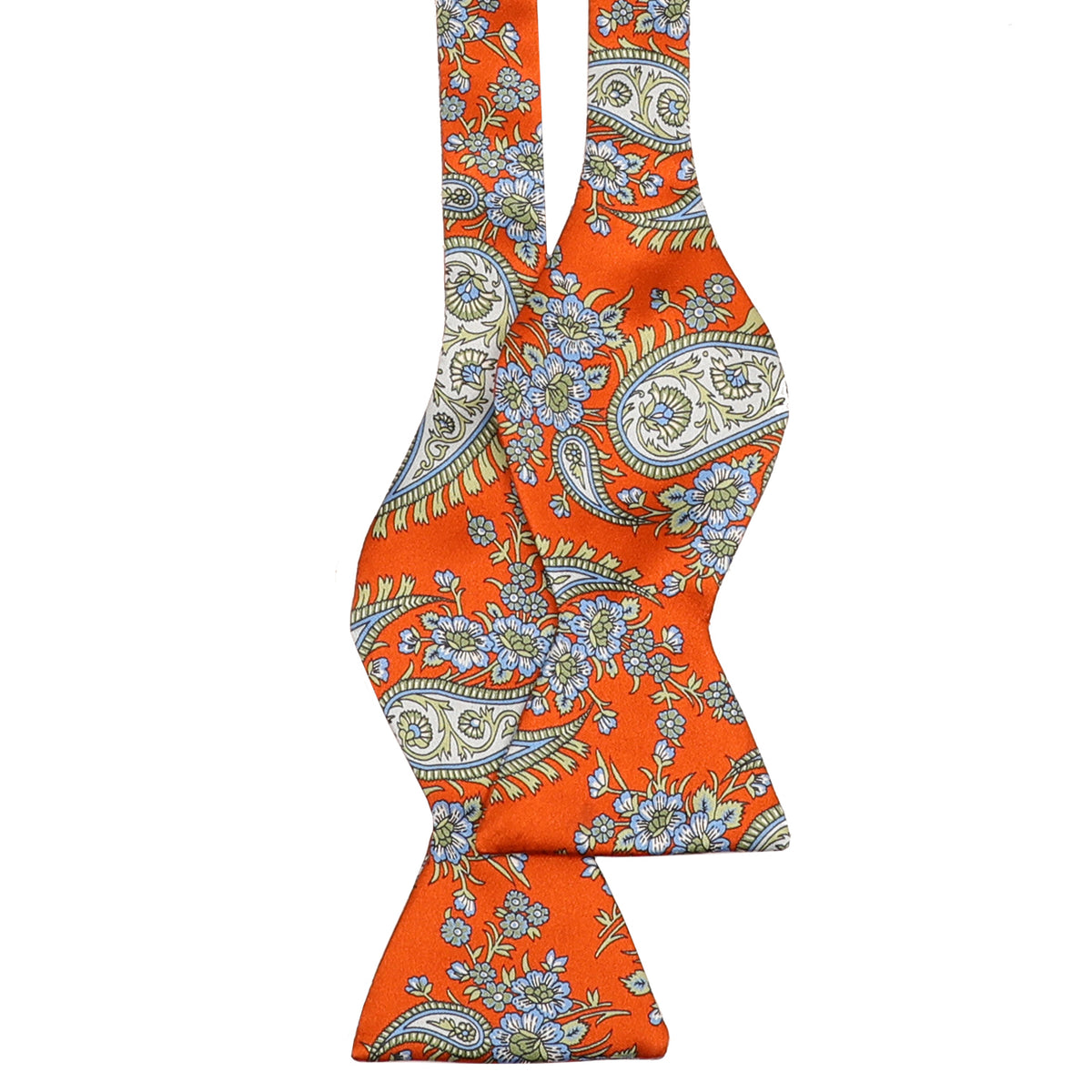 Orange Paisley Bowtie