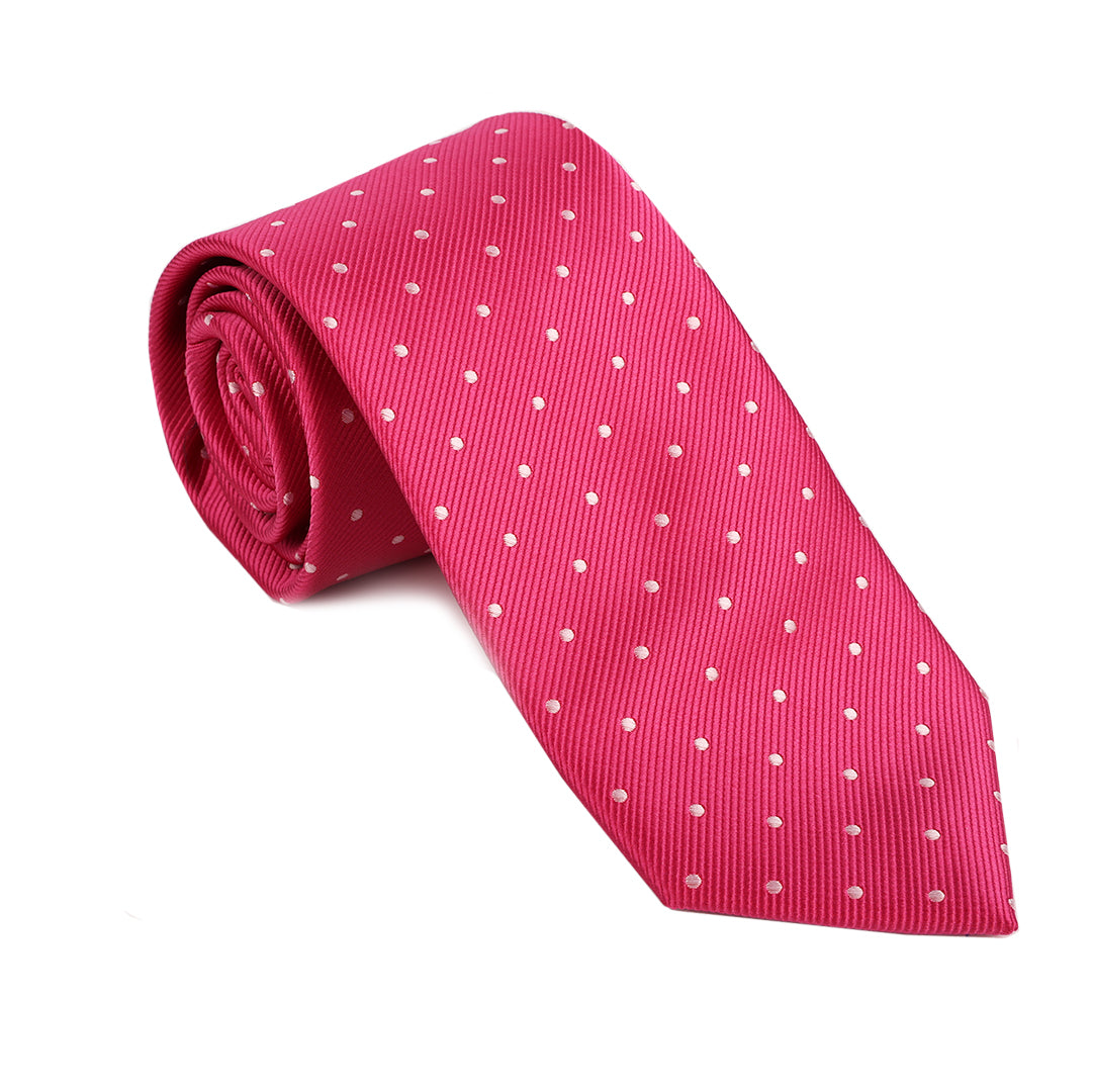 Berry With White Dots Tie