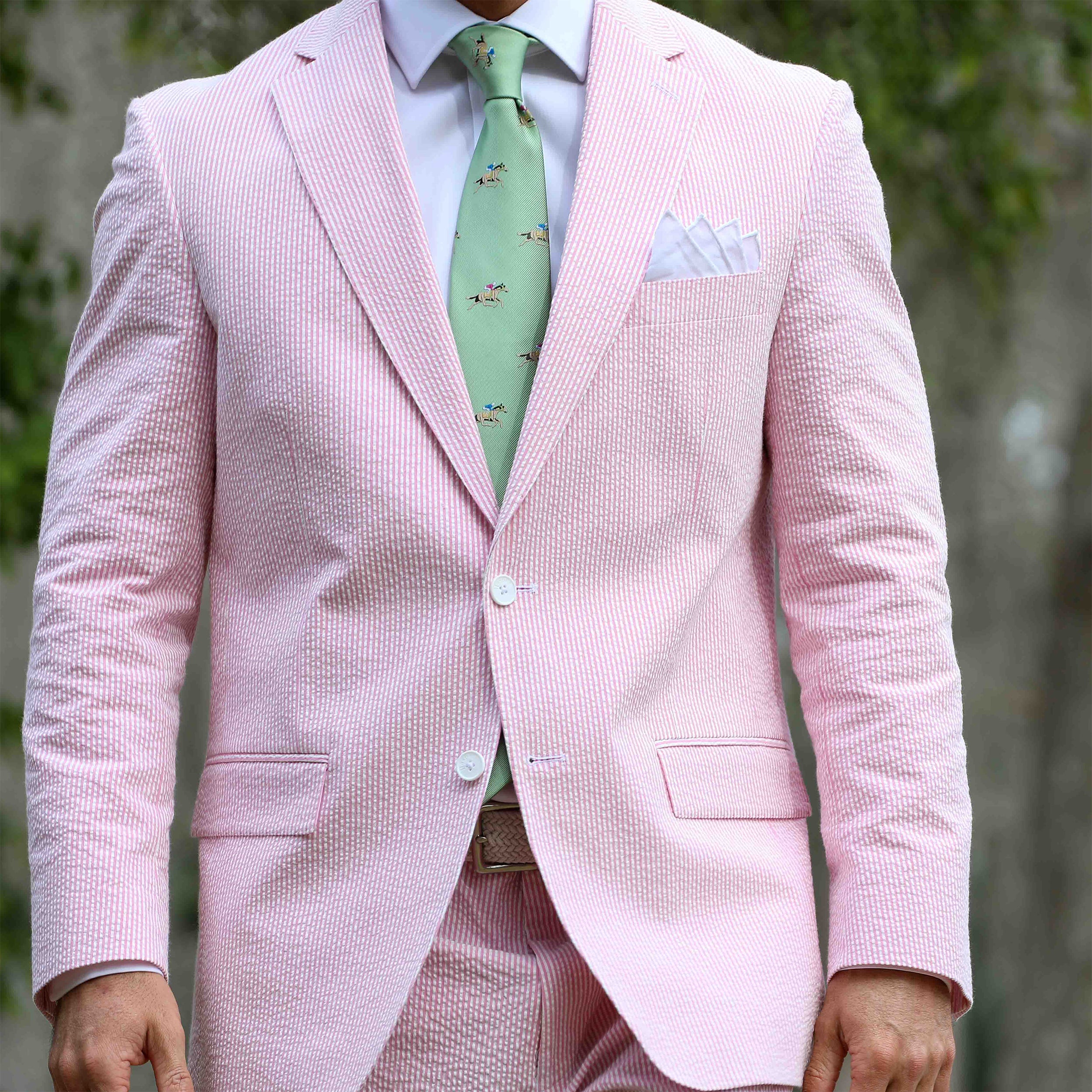 Pink stretch Pant Suit