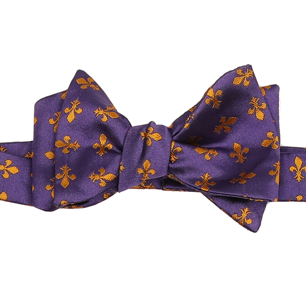 Purple Fleur De Lis Bowtie