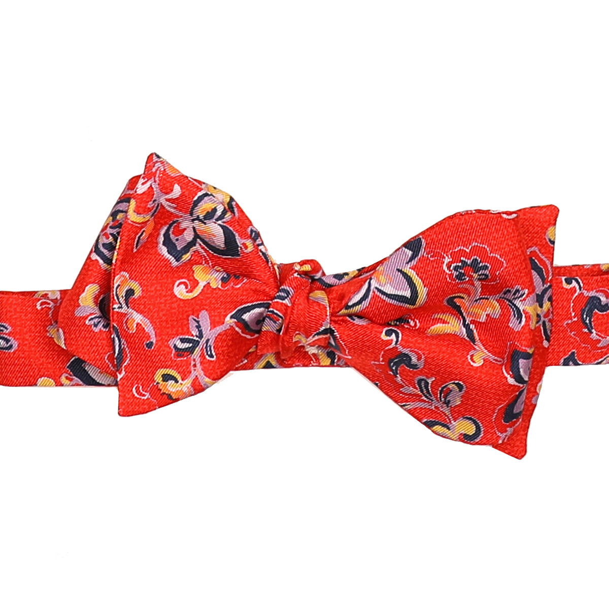 Red Floral Bowtie