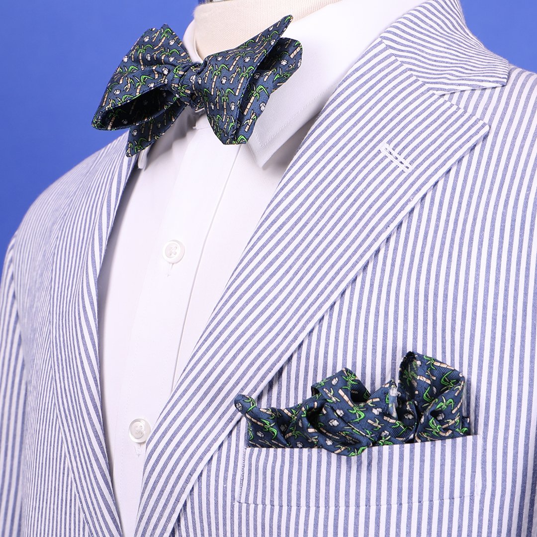seersucker suit bow tie